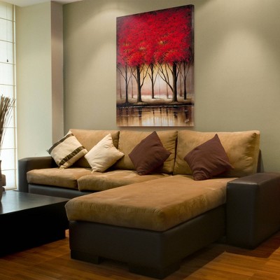 Serenade in Red 24" x 32" Canvas Landscape Art