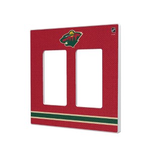 NHL Western Conference Teams Stripe Hidden-Screw Light Switch Plate for Double Rocker - 1 of 4