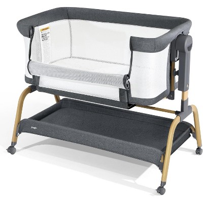 for Newborn 3 in 1 Baby Bassinet, Bedside Bassinet for Baby, Rocking Bassinet with Comfy Mattress and Wheels