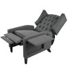 Polyester Manual Pushback Recliner Chair with Foldable Side Table and USB Charging Ports - 4 of 4