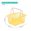 Unique Bargains Plastic Grocery Shopping Toy Storage Mini Decorative Baskets 6.3" x 3.5" x 5.1" 8 Pcs - 2 of 4