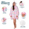 The Bare Homey - Adult Wearable Blanket - Fleece Side Pockets - 3 of 4