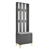 TIRAMISUBEST Modern Luxury 4-in-1 Hall Tree with Cushion - Grey Entryway Organizer with Storage - 2 of 4