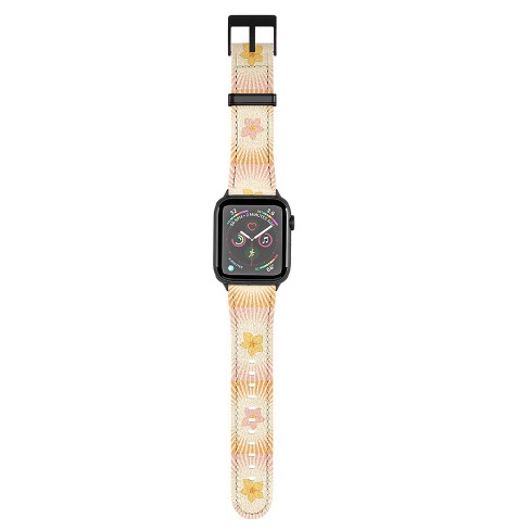 Iveta Abolina Cheerful Sun Check 38mm/40mm Black Apple Watch Band