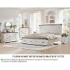 SinCiDo Farmhouse Drawer Dresser for Bedroom, Natural Texture & Metal Handles, Wood Storage Dressers Organizer for Bedroom, Living Room - 3 of 4