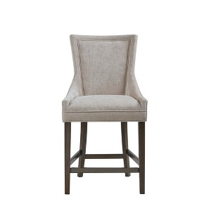 25.5" Ultra Upholstered Counter Height Barstool Cream - Madison Park - 1 of 4