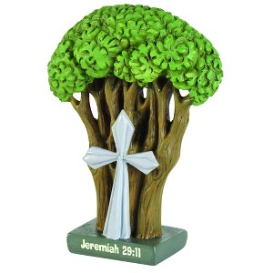 Dicksons Jeremiah 29:11 Mini Green Tree 4.25 inch Resin Table Top D�cor - 1 of 2