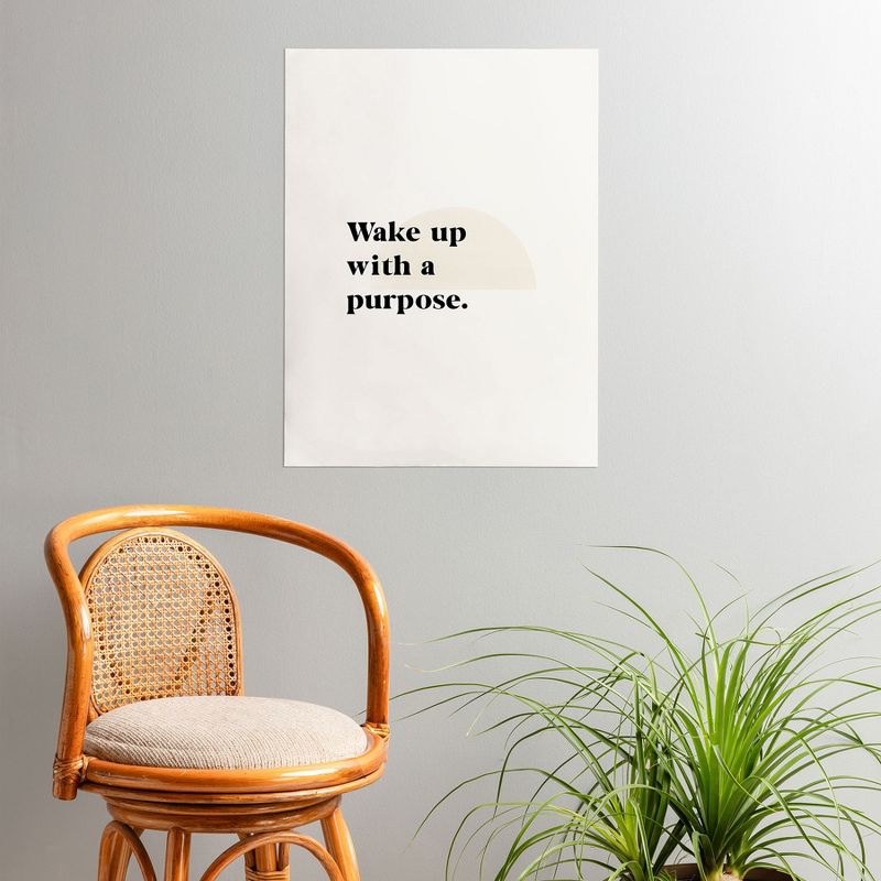 BohomadicStudio Wake Up With A Purpose Motivational Quote 18" x 24" Poster - Society6, 2 of 4