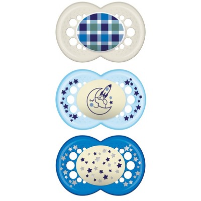 Image of MAM 3pk Day & Night Pacifier 16+ Months - Boy