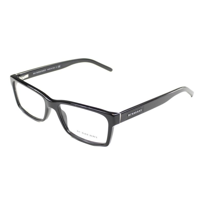 Burberry  3001 Unisex Rectangle Eyeglasses Black 54mm, 1 of 4