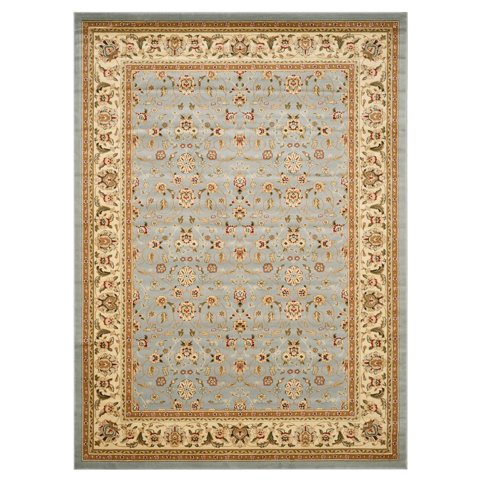 Light Blue/Ivory Floral Loomed Area Rug 8'x10' - Safavieh