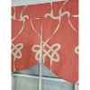 RLF Home 3" Rod Pocket High Quality Fabric Cordon Mandy Pleated Valance for Windows 50" x 15" Persimon - 3 of 4