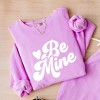 Simply Sage Market Women's Lightweight Garment Dyed Graphic Sweatshirt Be Mine - 3 of 4