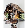 Wooden Cuckoo Clock Cottage With 12 Inch Height Man Chopping Wood Hourly Action By River City Clocks - 3 of 4