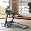 3-in-1 Folding Treadmill for Home 10mph, 4.8HP Running Treadmills with 15% Auto Incline, 400lbs Capacity, 71Programs, 18'' Wide Deck, Knee Support - 2 of 4