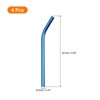 Unique Bargains Stainless Steel Reusable Durable Scratch Resistant Drinking Straw 9.5" Length 4 Pcs - 2 of 4
