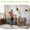 12 Pcs Non Slip Rug Grippers, Reusable Carpet Tape for Area Rugs, Rug Pads Stickers for Hardwood Floors, Anti Curling Mat Holders - 3 of 4