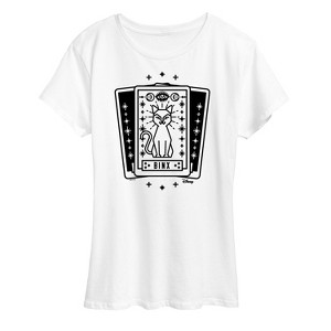 Women's - Hocus Pocus - Binx Tarot Short Sleeve Graphic T-Shirt - 1 of 4
