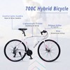 Hybrid Bikes, Sport Bike With Aluminum Wheels, TEC Chains, 700x25C High-performance Tires, Front And Rear Disc Brakes - 3 of 4