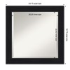 Amanti Art Abbey Black Beveled Framed Bathroom Vanity Wall Mirror - 3 of 4
