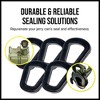 Mission Automotive Jerry Can Gaskets - 5 Pack Gas Can Spout Replacement for 20 Liter NATO Jerry Can Spout - Sturdy Rubber Material - 3 of 4