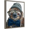 Amanti Art Hipster Sloth by Melissa Symons Canvas Wall Art Print Framed 16 x 20-in. - 2 of 4