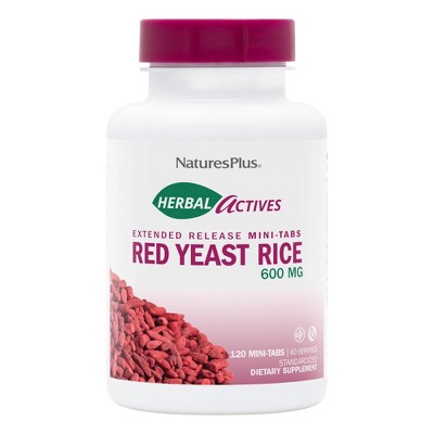 Herbal Actives Red Yeast Rice Extended Release Mini-Tabs-600 mg by Nature's Plus  -  120 Mini-Tabs