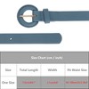 INSPIRE CHIC Womens 0.8" Width Textured Fashion Causal Faux Leather with Round Buckle Belts 1Pc - 4 of 4