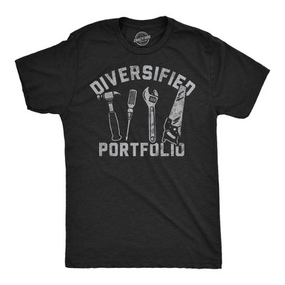 Mens Funny T Shirts Diversified Portfolio Tools Sarcastic Mechanic Graphic Tee For Men - Crazy Dog Men's T Shirt