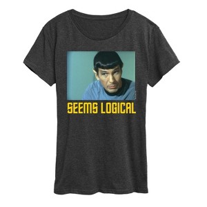 Women's - Star Trek - Spoc Seems Logical Short Sleeve Graphic T-Shirt - 1 of 4