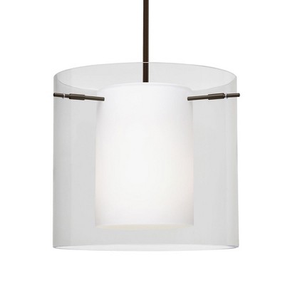 Besa Lighting Pahu 12 1 - Light Pendant in  Bronze