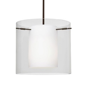 Besa Lighting Pahu 12 1 - Light Pendant in  Bronze - 1 of 1