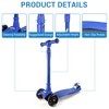 Kids Scooter, 3 Light Up Wheels, 4 Adjustable Height, ABEC-9 Bearings, Lean-to-Steer Kick Scooter, Outdoor Activities for Toddlers Boys & Girls - 3 of 4