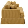 TiramisuBest Modern Corduroy Skirted Sofa ¨C Yellow - 4 of 4