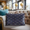 LIVN CO. Foxtail Stitch Velvet Oblong Decorative Pillow - 2 of 4