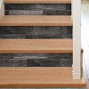 RoomMates Distressed Barn Wood Plank Peel And Stick Wallpaper Black - image 2 of 4