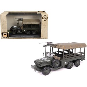 Dodge WC63 Weapons Carrier with Canvas Top Olive Drab "United States Army" 1/43 Diecast Model by Militaria Die Cast - 1 of 4