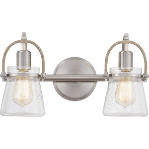 Quoizel Lighting Stafford 2 - Light Vanity in  Brushed Nickel - 1 of 4