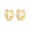 Huggie Earrings, Women's Mini Hoops Fashionable, Simple and Trendy Styles, Low Allergy - 3 of 4