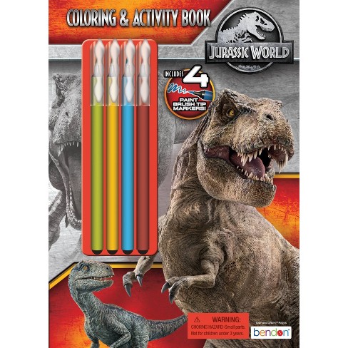 Download Jurassic World Coloring Book With Brush Tip Markers Target