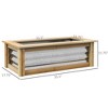 Naysaye Raised Garden Bed Kit, Outdoor Planter Box for Growing Flowers, Herbs and Vegetables, Multicolor, 35.5"*17.75"*11.75" - 3 of 4