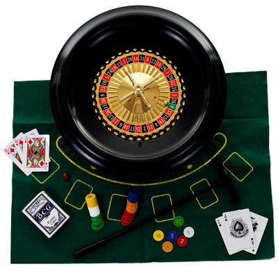 Toy Time 16" Blackjack Roulette Wheel Set With Accessories