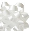 6" Large White Gift Bow - Spritz™: Giant Present Bow for Gift Wrapping, Baby Shower, Easter, All Occasions - 2 of 3