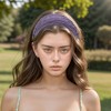 Unique Bargains Women's Wide Elastic Texture Headband 1 Pc - 2 of 4