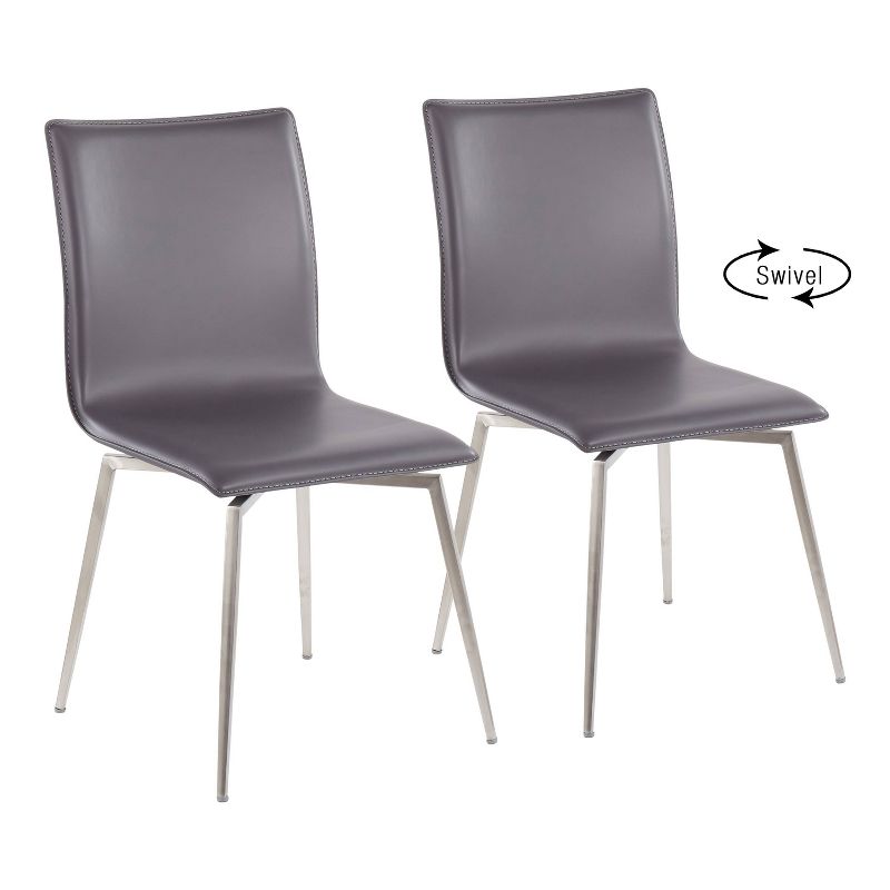 Set of 2 Mason Contemporary Dining Chairs - LumiSource, 1 of 13