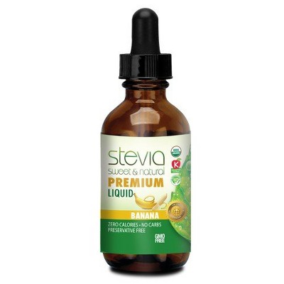 Stevia Sweet & Natural Banana by Stevia International  -  1 oz (30 ml) Liquid