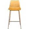 Zuo Tony Barstool Yellow & Gold - 3 of 4