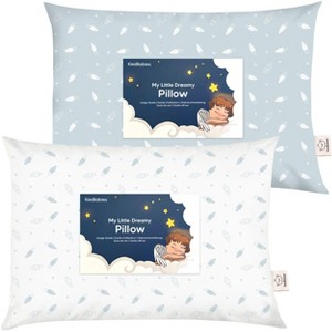 KeaBabies Toddler Pillow - Soft Organic Cotton Kids Pillows for Sleeping - Travel Pillow for Kids Age 2-5 - 1 of 4