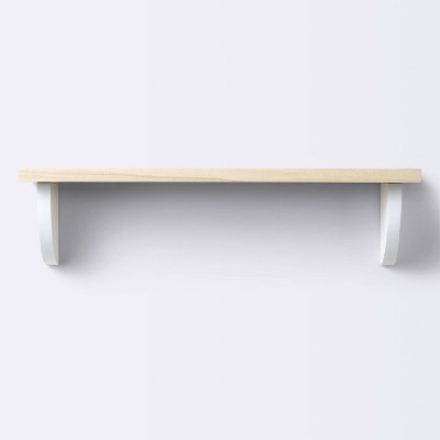 Wall Hook Shelf With Beading - White - Cloud Island™ : Target