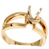 Pompeii3 Contemporary Solitaire Engagement 14K Gold Ring Setting - 2 of 4
